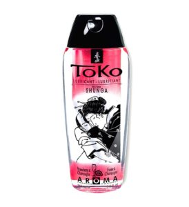 lubricante toko fresas champan 165ml base agua comestible shunga egolala eroteca valencia