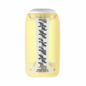 TENGA PUFFY CUSTARD YELLOW Masturbador Texturado Egolala Valencia 3